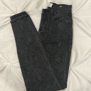 FRAME SNAKE SKINNY JEANS SIZE 24